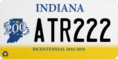 IN license plate ATR222