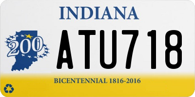 IN license plate ATU718