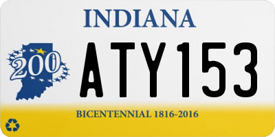 IN license plate ATY153