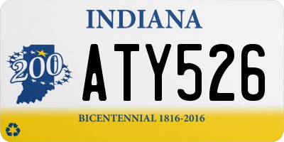 IN license plate ATY526