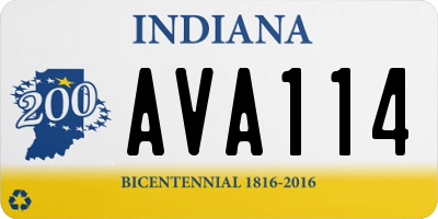 IN license plate AVA114