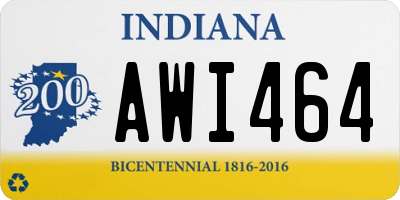 IN license plate AWI464