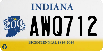 IN license plate AWQ712