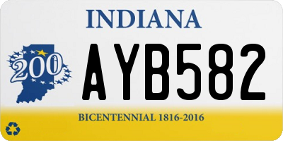 IN license plate AYB582