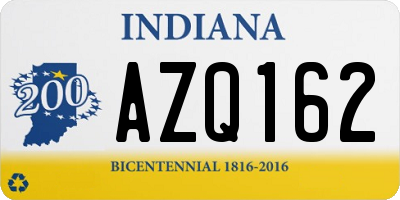 IN license plate AZQ162