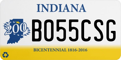 IN license plate B055CSG