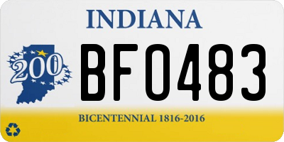 IN license plate BFO483