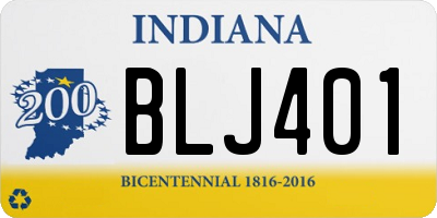 IN license plate BLJ401