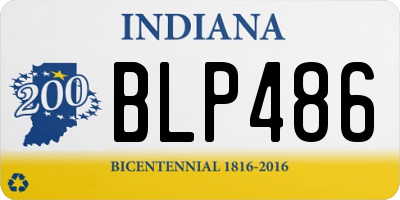 IN license plate BLP486