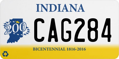 IN license plate CAG284