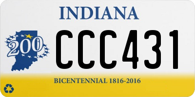 IN license plate CCC431