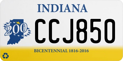 IN license plate CCJ850