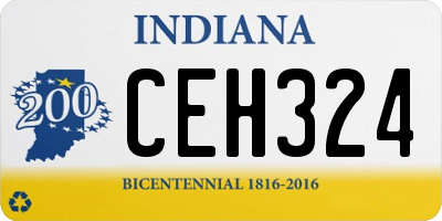 IN license plate CEH324