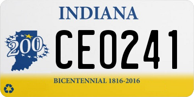 IN license plate CEO241