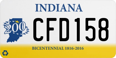 IN license plate CFD158