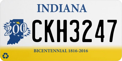 IN license plate CKH3247