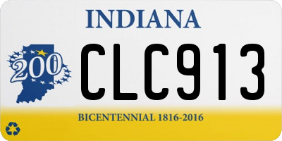 IN license plate CLC913