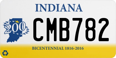 IN license plate CMB782