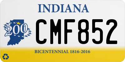 IN license plate CMF852