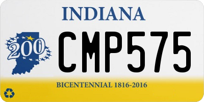 IN license plate CMP575