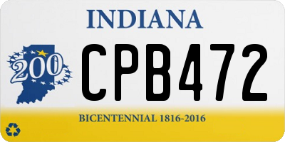 IN license plate CPB472