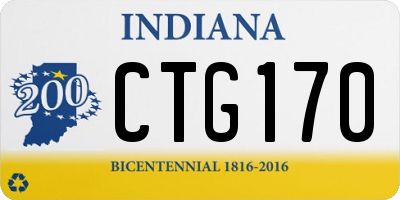 IN license plate CTG170