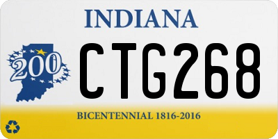 IN license plate CTG268