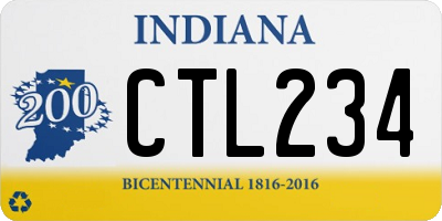 IN license plate CTL234