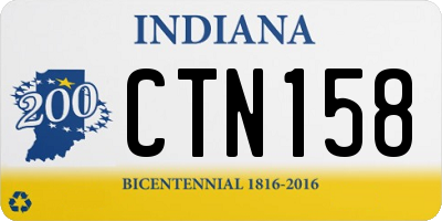 IN license plate CTN158