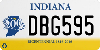 IN license plate DBG595