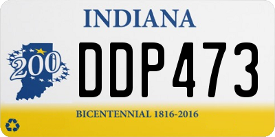 IN license plate DDP473