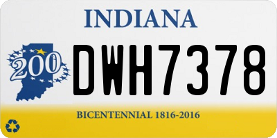 IN license plate DWH7378