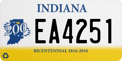 IN license plate EA4251