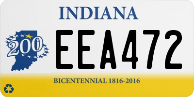 IN license plate EEA472