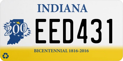 IN license plate EED431