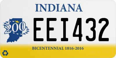 IN license plate EEI432