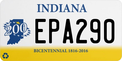 IN license plate EPA290