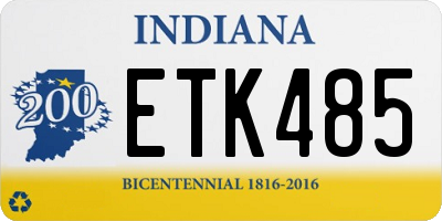 IN license plate ETK485