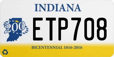 IN license plate ETP708