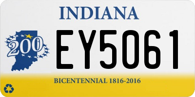 IN license plate EY5061