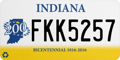 IN license plate FKK5257