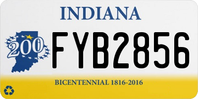 IN license plate FYB2856