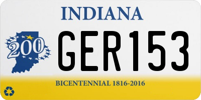 IN license plate GER153