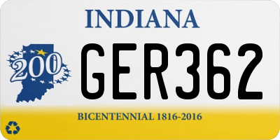 IN license plate GER362