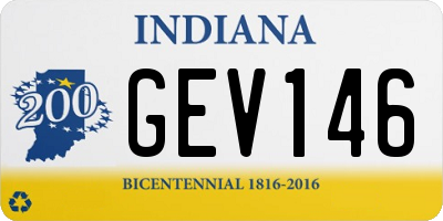 IN license plate GEV146