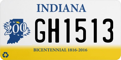 IN license plate GH1513