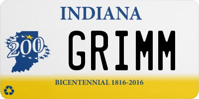 IN license plate GRIMM