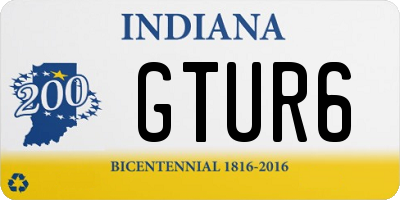 IN license plate GTUR6