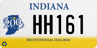 IN license plate HH161