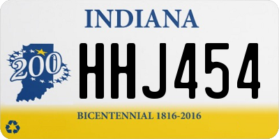 IN license plate HHJ454